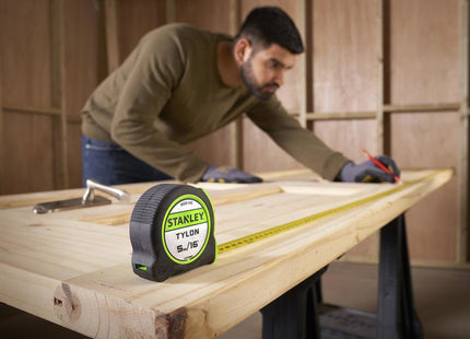 Stanley Hand Tools Hi-Vis Tylon Tape Measure 5M (16Ft) (Width 25Mm)