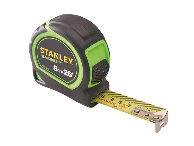 STANLEY Hi-Vis Tylon Tape Measure 8m (26ft)