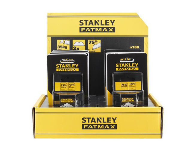 Stanley Hand Tools Fatmax Heavy-Duty Blades (Dispenser Of 100)