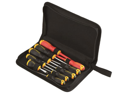 Stanley Hand Tools Mixed Screwdriver Set In Wallet, 10 Piece