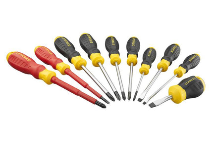 Stanley Hand Tools Mixed Screwdriver Set In Wallet, 10 Piece