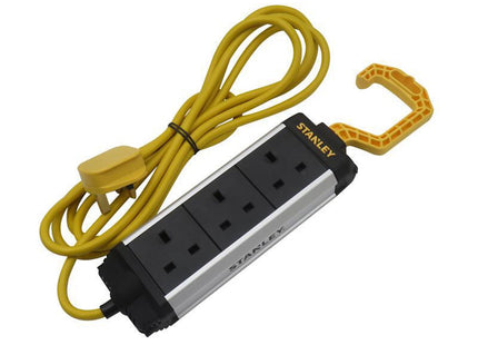 Stanley Electrical 3-Gang Powerboard With Foldable Hook 3M