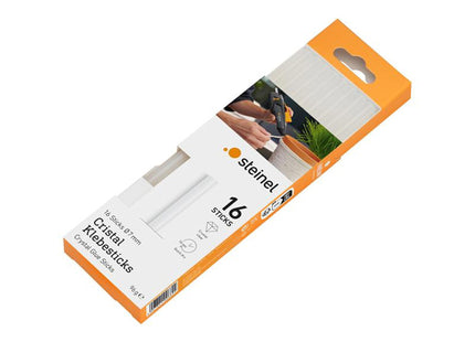 Steinel Crystal Glue Sticks Ø7mm Crystal 96G (Pack 16)