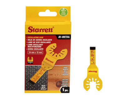 Starrett Kso-00B10 Plunge Bi-Metal Oscillating Blade 34 X 10Mm X 18 Tpi