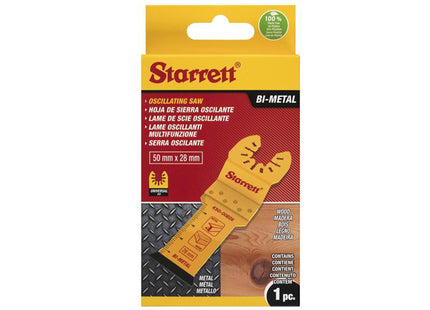 Starrett Kso-00B28 Plunge Bi-Metal Oscillating Blade 50 X 28Mm X 18 Tpi