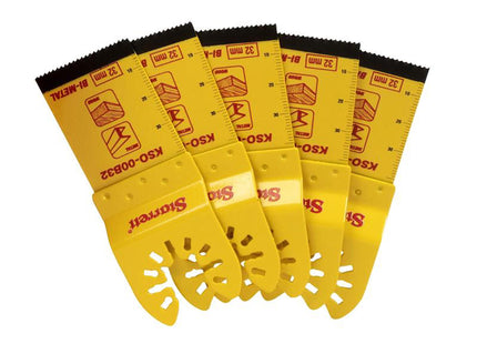 Starrett Kso-00B32-5 Plunge Bi-Metal Oscillating Blade 40 X 32Mm X 18 Tpi Pack Of 5