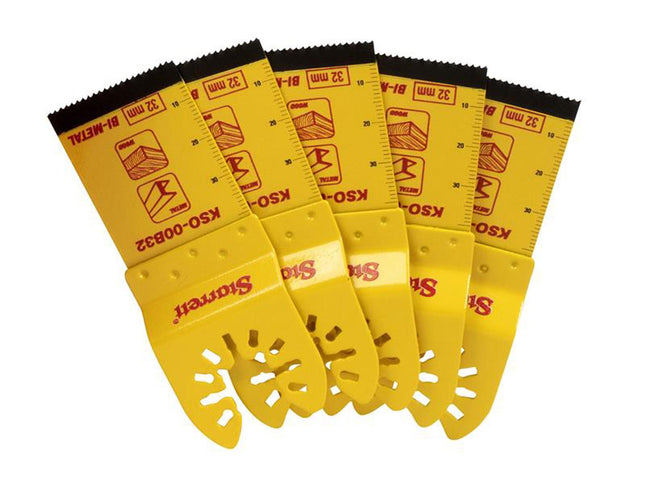 Starrett Kso-00B32-5 Plunge Bi-Metal Oscillating Blade 40 X 32Mm X 18 Tpi Pack Of 5