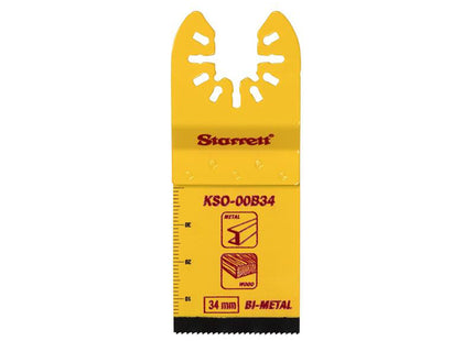 Starrett Kso-00B34 Plunge Bi-Metal Oscillating Blade 40 X 34Mm X 18 Tpi