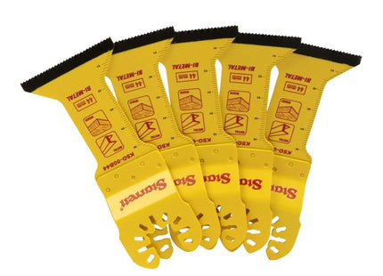 Starrett Kso-00B44-5 Flat-Sided Bi-Metal Oscillating Blade 55 X 44Mm X 18 Tpi Pack Of 5