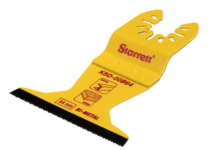 Starrett Kso-00B64 Flat-Sided Bi-Metal Oscillating Blade 40 X 64Mm X 18 Tpi