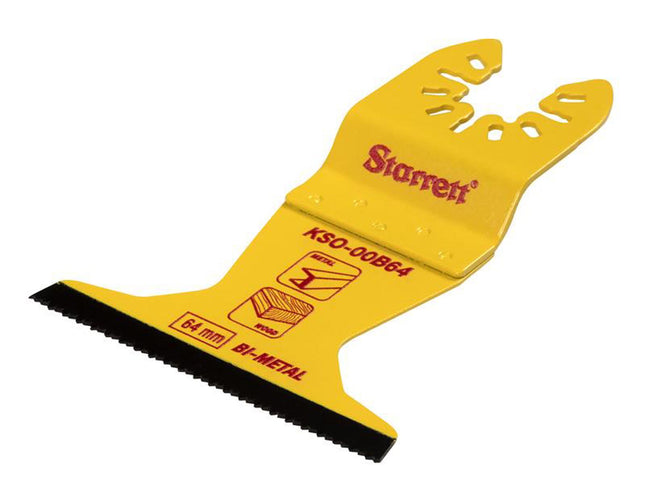 Starrett Kso-00B64 Flat-Sided Bi-Metal Oscillating Blade 40 X 64Mm X 18 Tpi