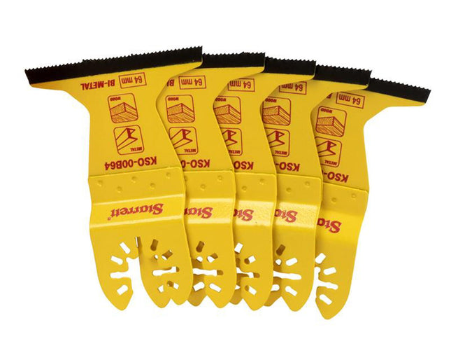 Starrett Kso-00B64-5 Flat-Sided Bi-Metal Oscillating Blade 40 X 64Mm X 18 Tpi Pack Of 5
