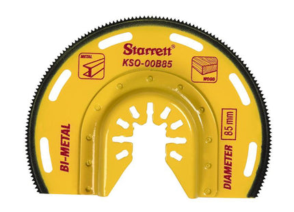 Starrett Kso-00B85 Semi-Circle Bi-Metal Oscillating Blade 85Mm