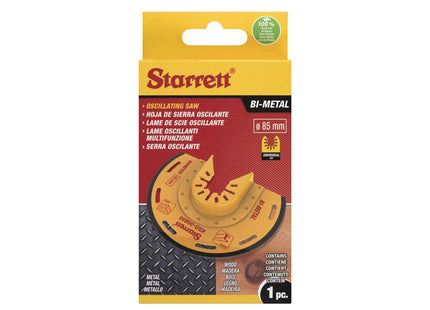 Starrett Kso-00B85 Semi-Circle Bi-Metal Oscillating Blade 85Mm