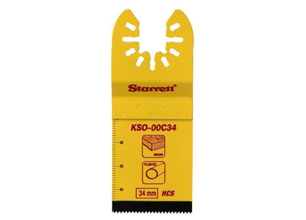 Starrett Kso-00C34 Plunge Hcs Oscillating Blade 40 X 34Mm X 18 Tpi