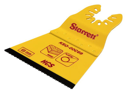 Starrett Kso-00C69 Flat-Sided Hcs Oscillating Blade 69 X 42Mm X 18 Tpi