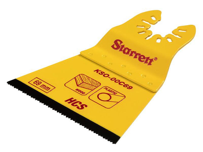 Starrett Kso-00C69 Flat-Sided Hcs Oscillating Blade 69 X 42Mm X 18 Tpi