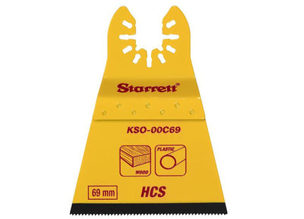 Starrett Kso-00C69 Flat-Sided Hcs Oscillating Blade 69 X 42Mm X 18 Tpi