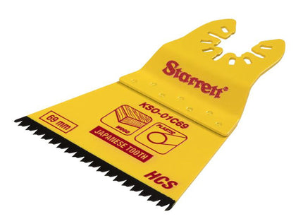 Starrett Kso-01C69 Flat-Sided Hcs Oscillating Blade - Japanese Teeth 69 X 42Mm X 14 Tpi