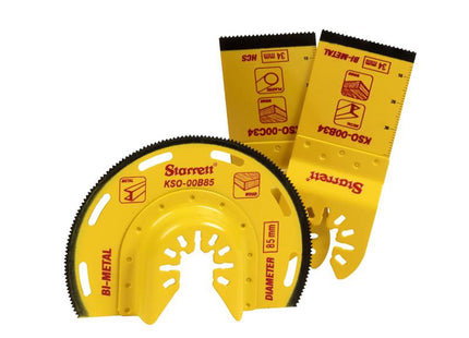 Starrett Kso-0300 General Purpose Oscillating Blade Set, 3 Piece
