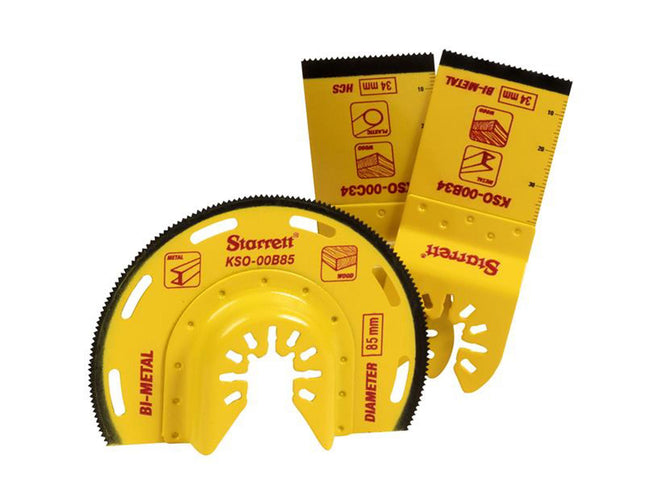 Starrett Kso-0300 General Purpose Oscillating Blade Set, 3 Piece