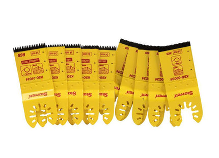 Starrett Kso-1000 Specialist Oscillating Blade Set, 10 Piece