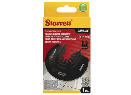 Starrett Kso-30065 Tungsten Carbide Grit Oscillating Blade 65Mm
