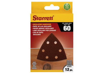 Starrett Ksso-06P00-12 Multi-Tool Sandpaper 93Mm X 60G Pack Of 12
