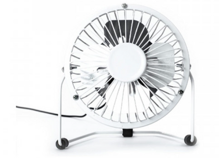 Status 4 Inch USB Black Portable Metal Desk Fan Quiet USB Powered Cooling Fan for Home Office
