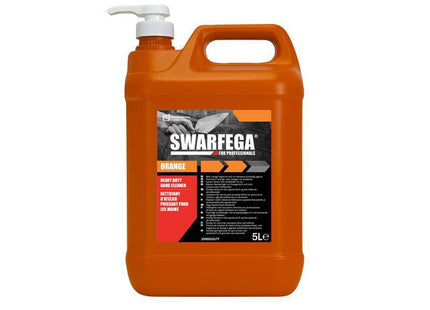 Swarfega Orange Hand Cleaner Pump Bottle 5 Litre