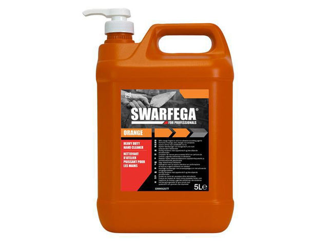Swarfega Orange Hand Cleaner Pump Bottle 5 Litre