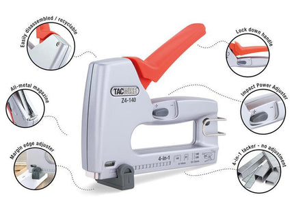 Tacwise Z4-140 Heavy-Duty 4-In-1 Staple / Nail Gun