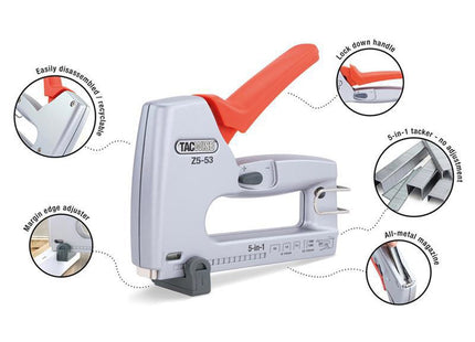 Tacwise Z5-53 Heavy-Duty 5-In-1 Staple / Nail Gun
