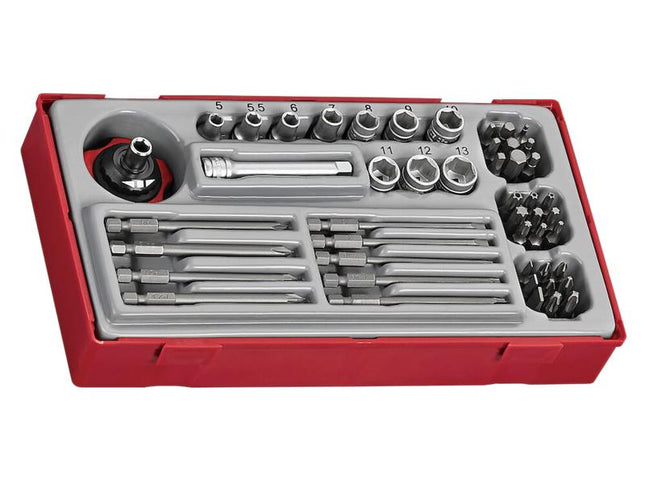 Teng 1/4in Socket & Bit Set, 48 Piece 