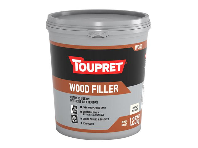 Toupret Wood Filler Off-White 1.25kg