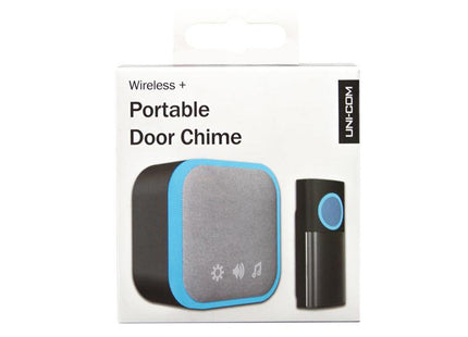 Uni-Com Portable Door Chime, Black