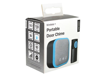 Uni-Com Portable Door Chime, Black