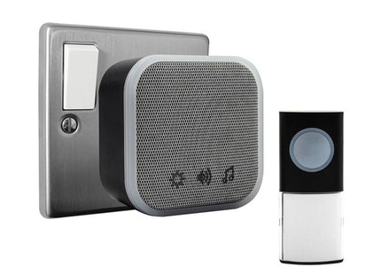 Uni-Com Plug-In Door Chime, Black