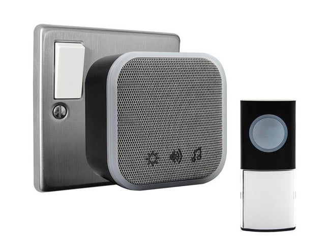 Uni-Com Plug-In Door Chime, Black