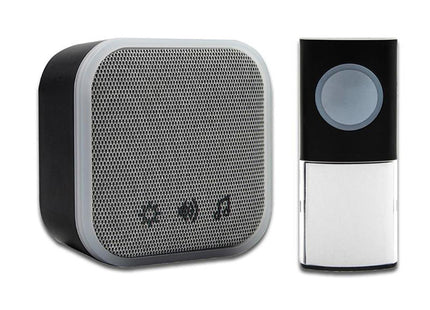 Uni-Com Plug-In Door Chime, Black