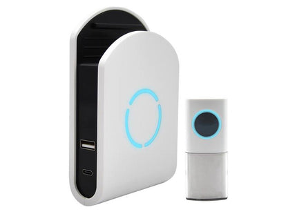 Uni-Com Plug-In Door Chime With Usb Charger