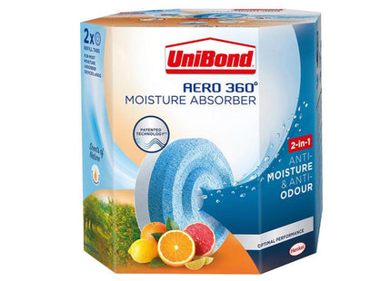 Unibond Aero 360º Moisture Absorber Citrus Refills (Pack 2)