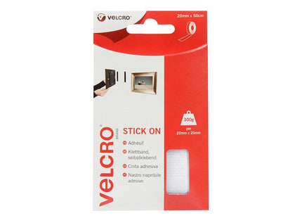 Velcro Brand Velcro Brand Stick On Tape 20Mm X 50Cm White