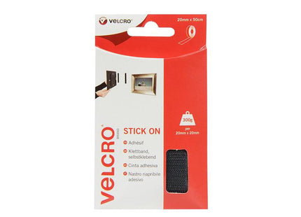 Velcro Brand Velcro Brand Stick On Tape 20Mm X 50Cm Black