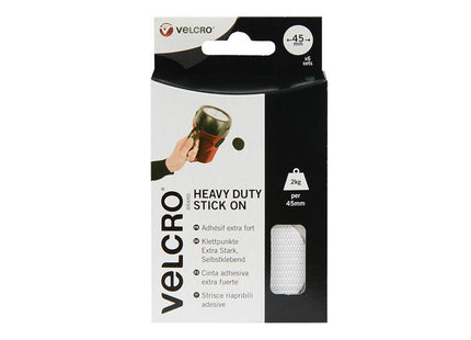 Velcro Brand Velcro Brand Stick On Coins 45Mm X 6 Sets White