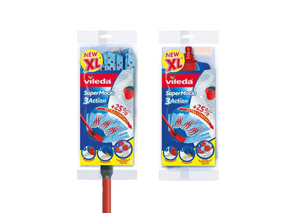 Vileda Supermocio 3 Action Xl Mop & Foc Refill 167042