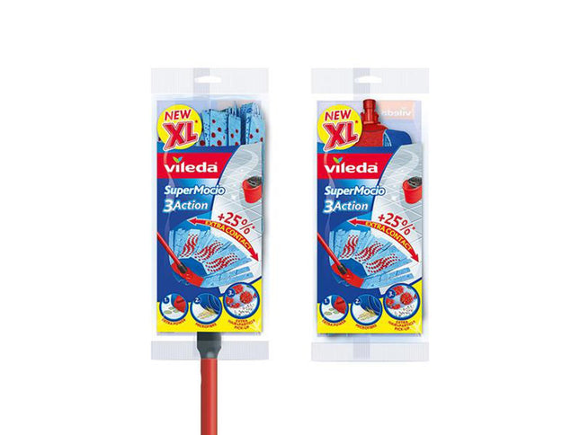 Vileda Supermocio 3 Action Xl Mop & Foc Refill 167042