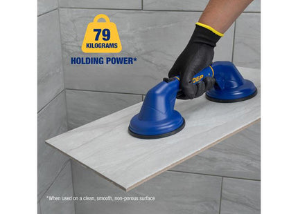 Vitrex Double Suction Cup - 79kg Holding Power for Lifting Tiles
