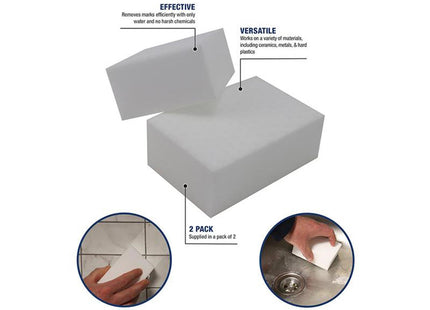 Vitrex Multi-Surface Eraser Sponge - 2 Pack for Home Cleaning