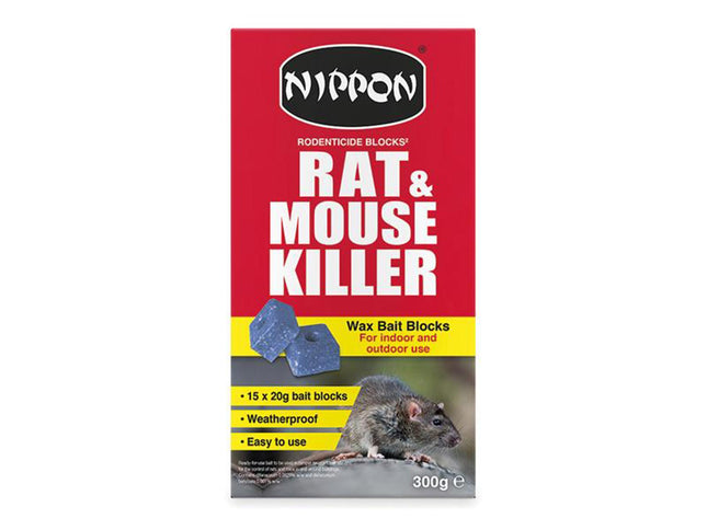 Vitax Nippon Rodenticide Wax Blocks 300G